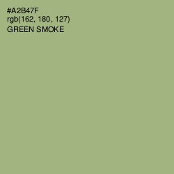 #A2B47F - Green Smoke Color Image
